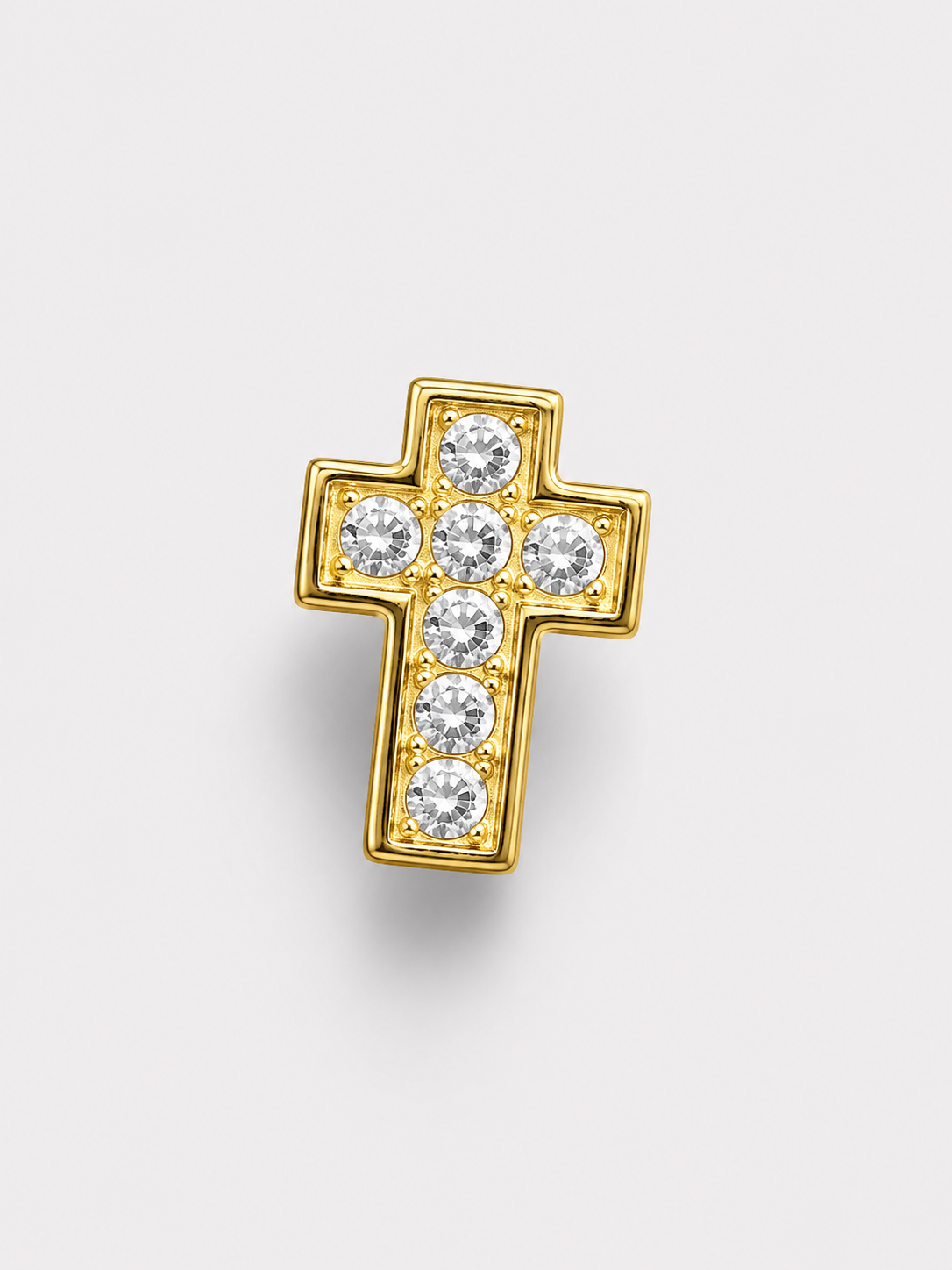 Losse bedel voor custom accessoires kruis goud