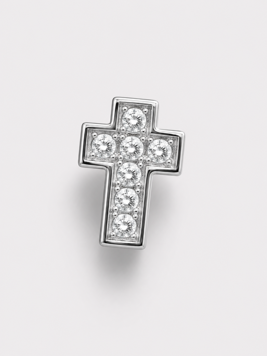 Losse bedel voor custom accessoires kruis zilver