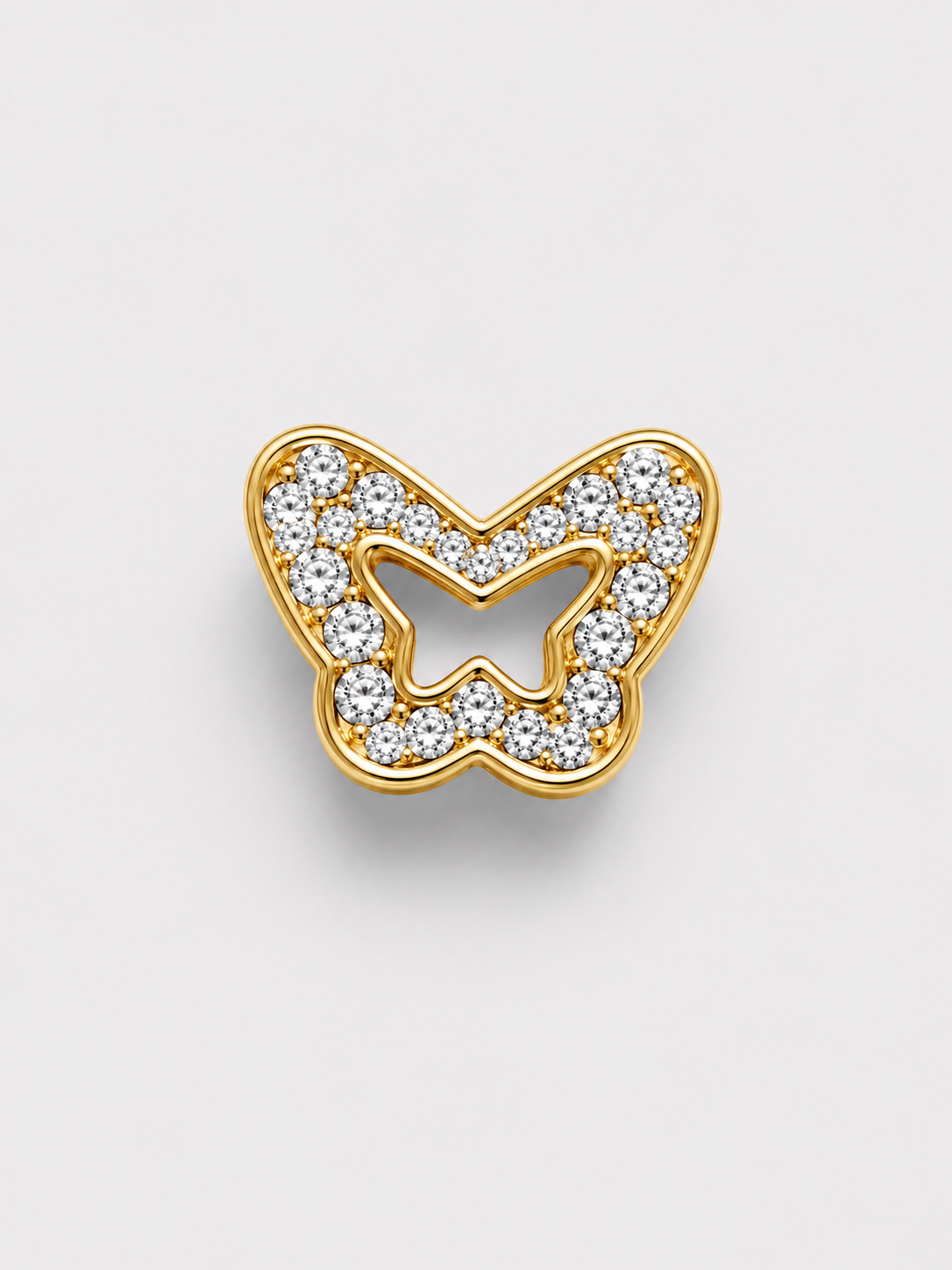 Losse bedel voor custom accessoires vlinder goud