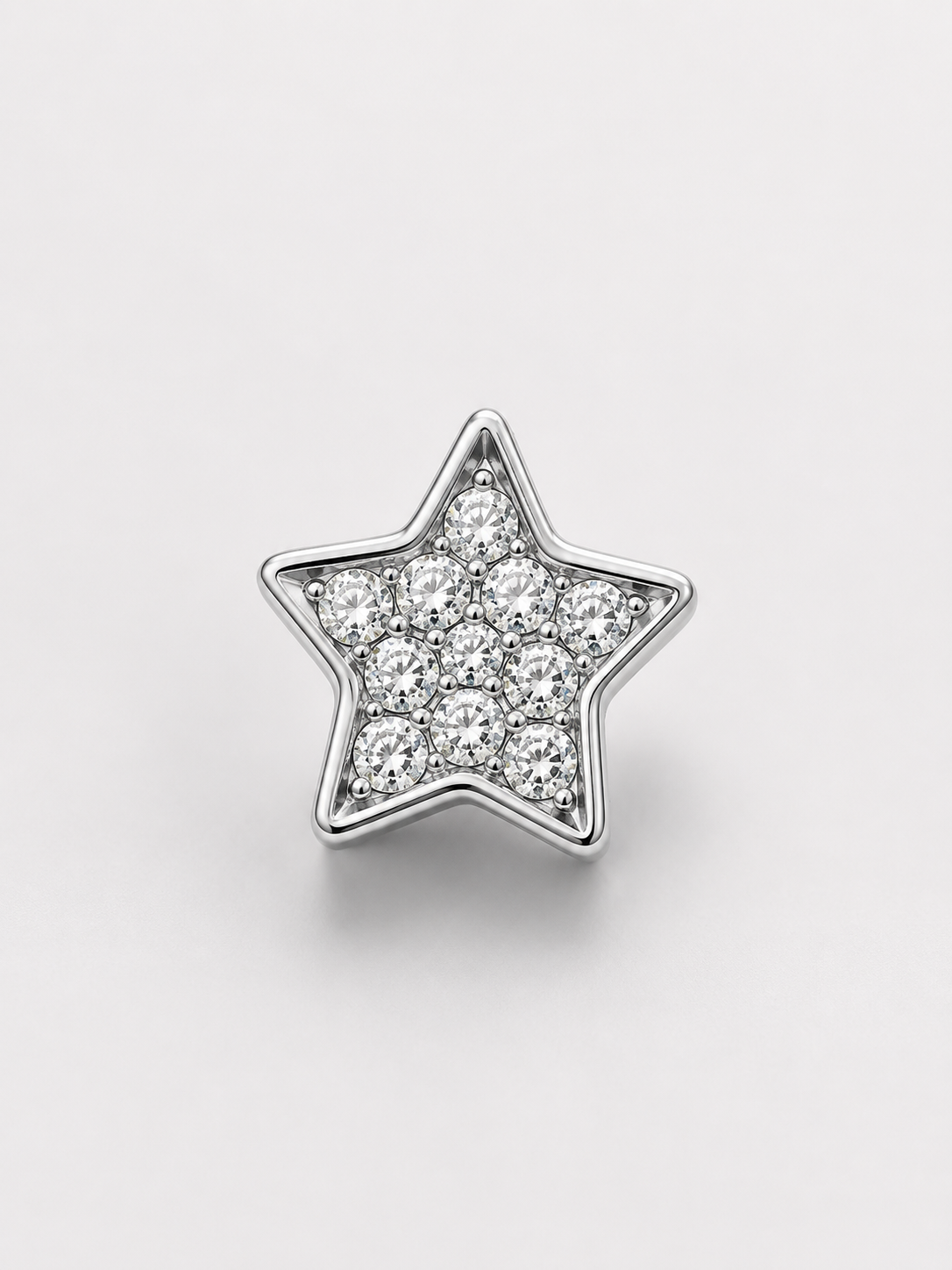Losse bedel voor custom accessoires ster zilver