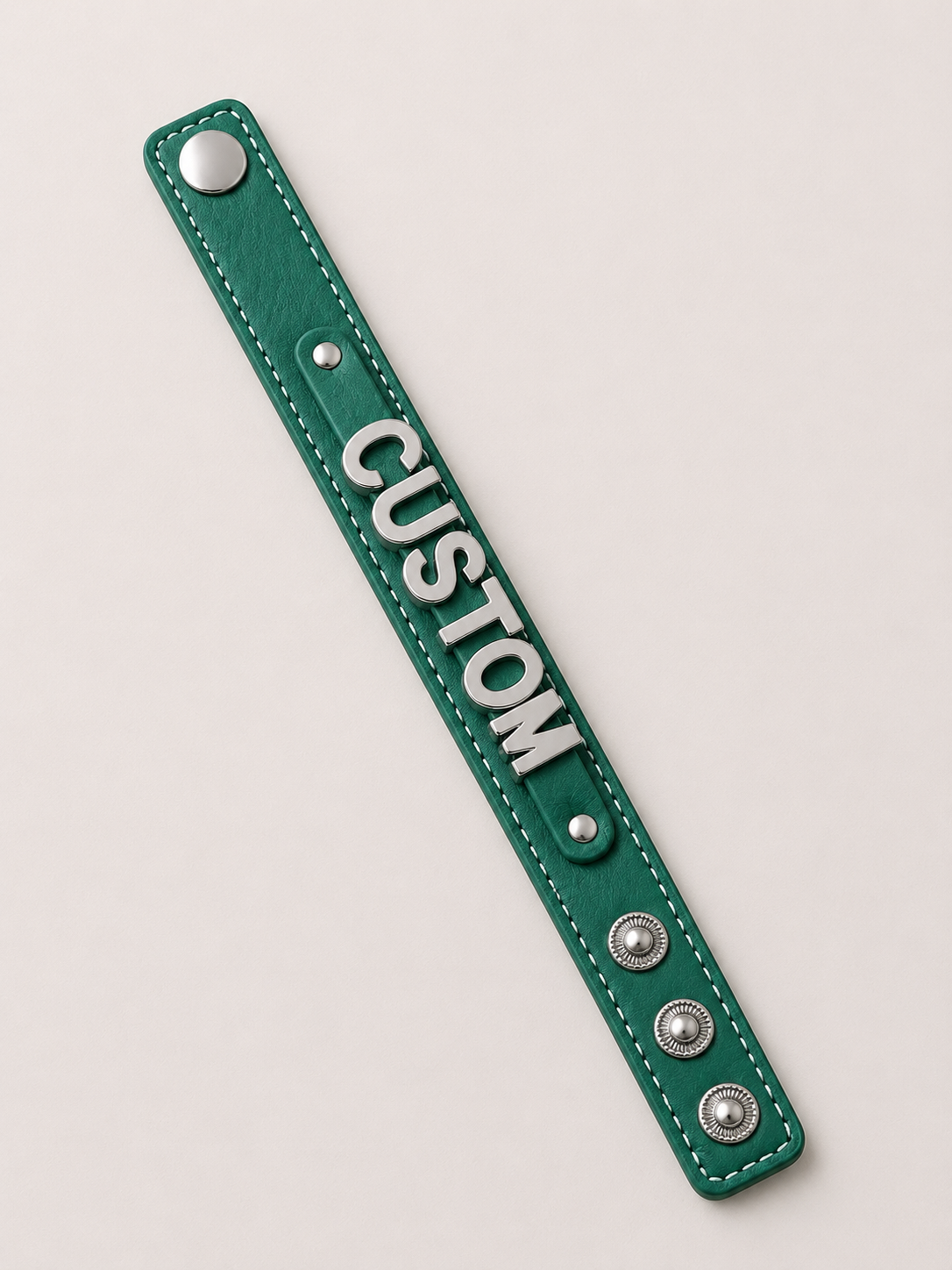 Eigen naam armband groen