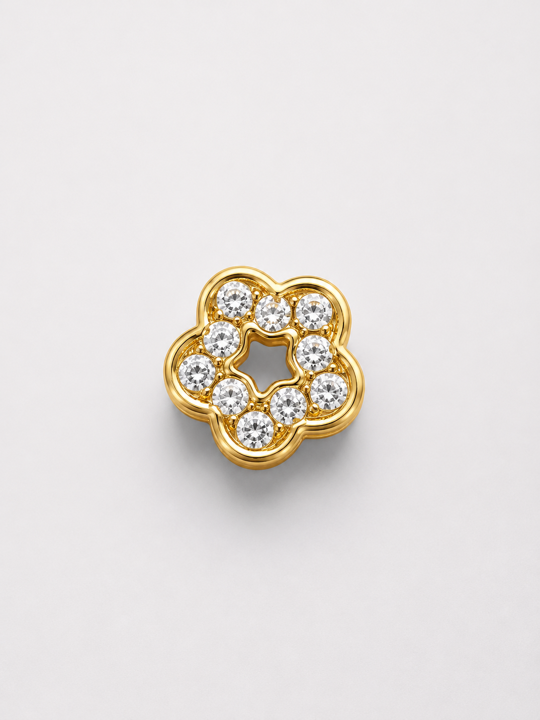 Losse bedel voor custom accessoires bloem goud
