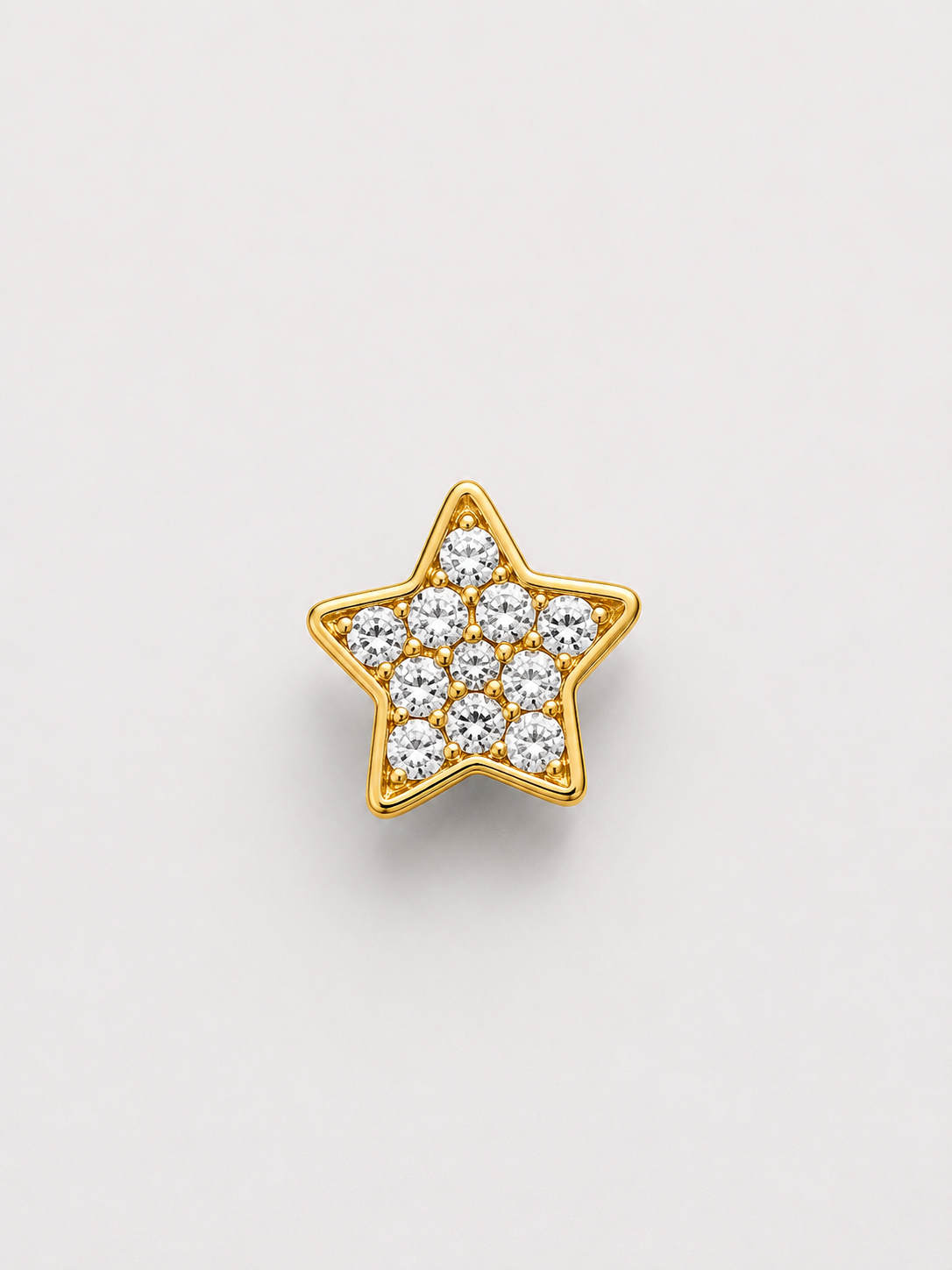 Losse bedel voor custom accessoires ster goud