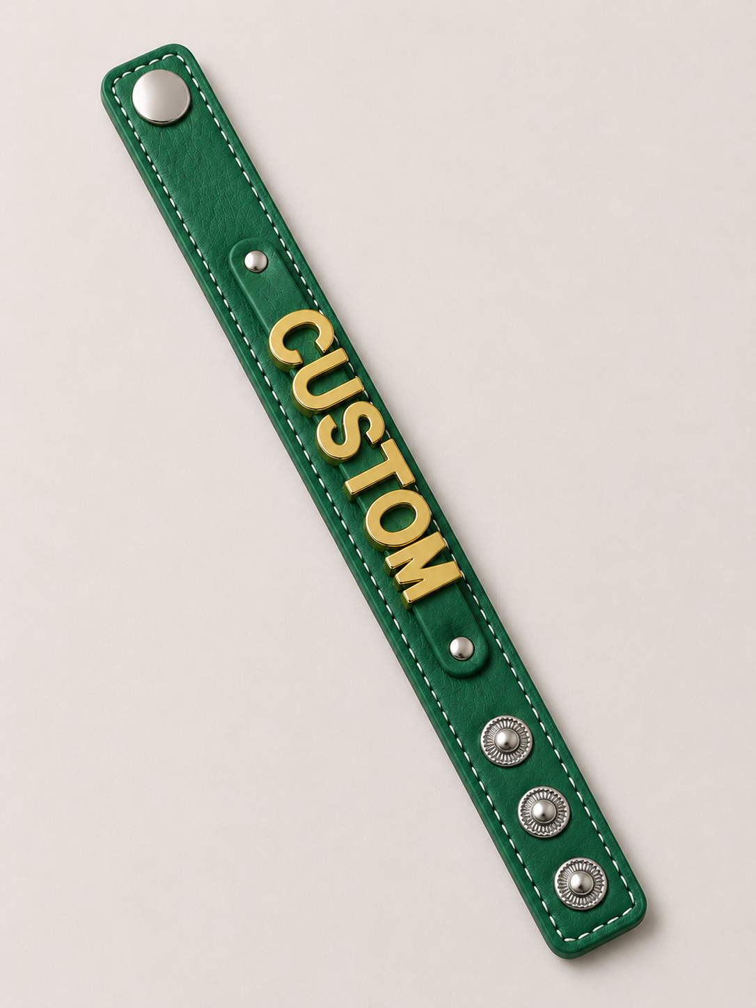 Eigen naam armband groen