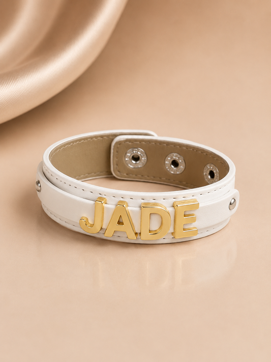 Name collection armband wit✨