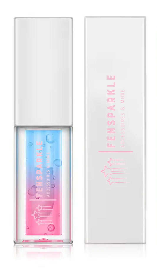 Lipgloss met mint en raspberry smaak